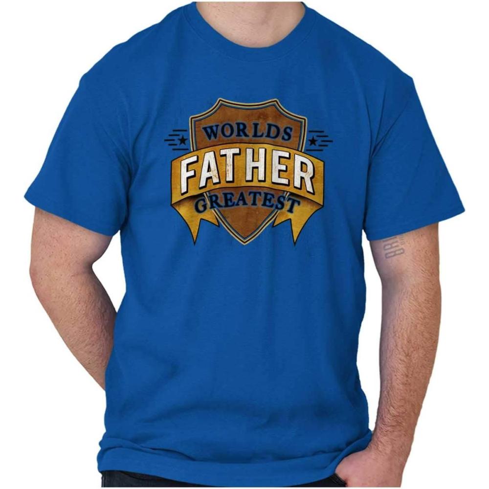 imageClassic Teaze Worlds Greatest Father Trophy Dad Mens Graphic T Shirt TeesRoyal