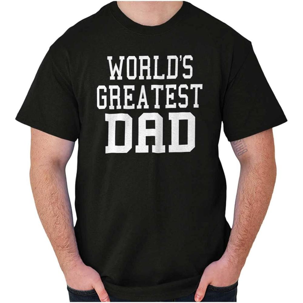 imageFathers Day Worlds Greatest Dad Mens Graphic T Shirt TeesBlack
