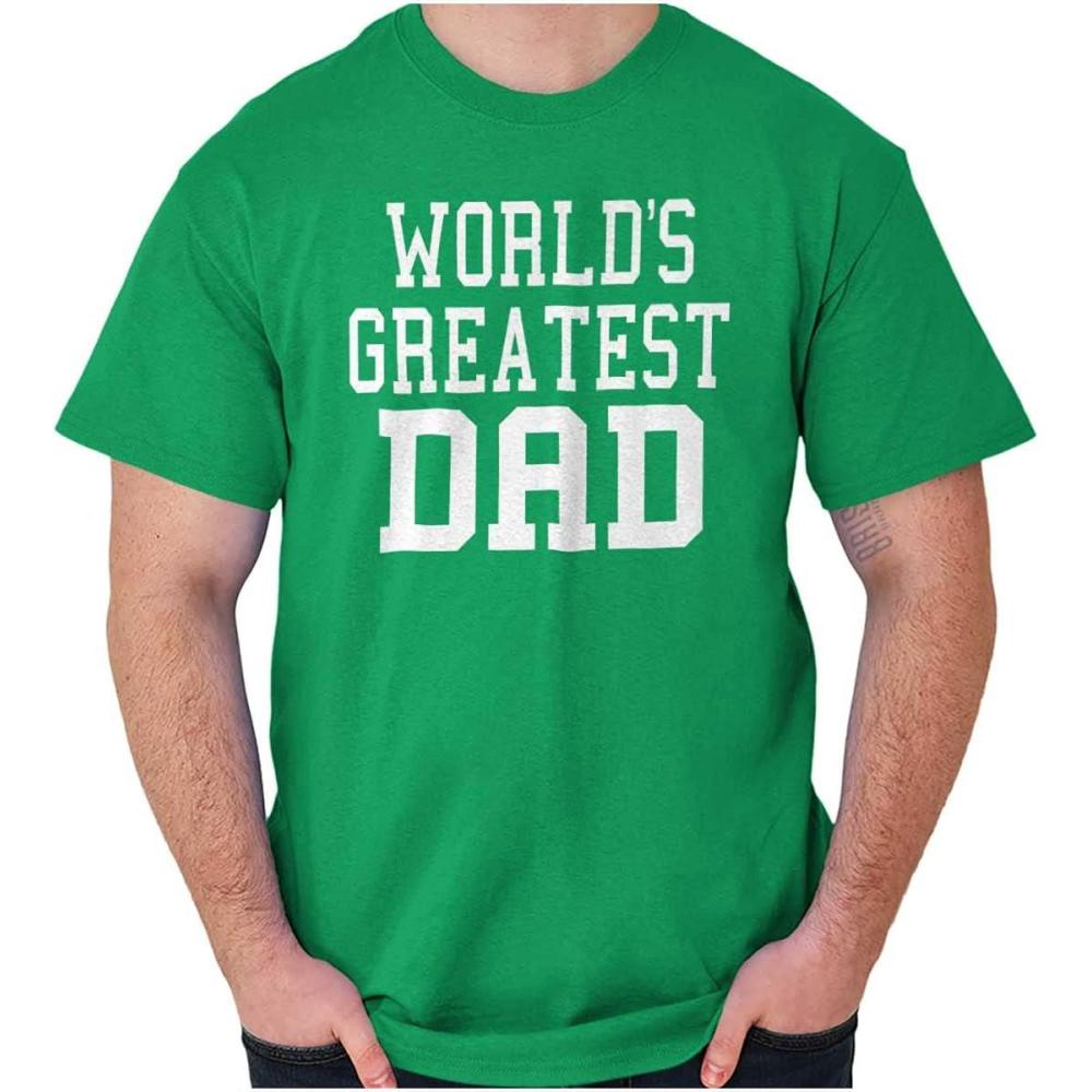 imageFathers Day Worlds Greatest Dad Mens Graphic T Shirt TeesIrish Green