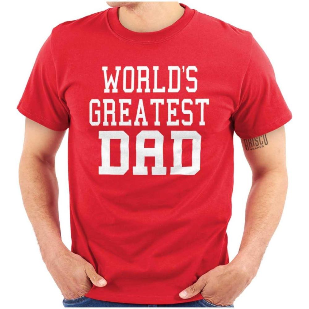 imageFathers Day Worlds Greatest Dad Mens Graphic T Shirt TeesRed