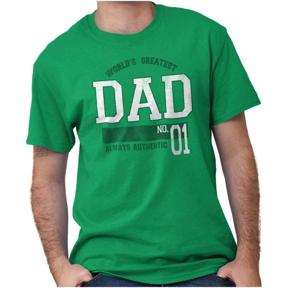 imageFathers Day Worlds Greatest Dad No 1 Mens Graphic T Shirt TeesIrish Green