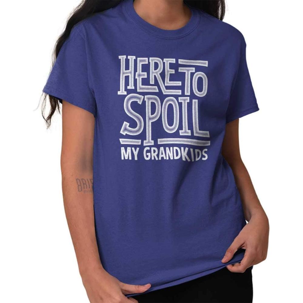 imageFunny Grandma Spoiled Grandchildren Womens Graphic T Shirt TeesLilac