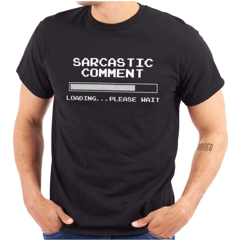 imageFunny Sarcastic Comment Loading T Shirt  Humor Graphic Tee for Men and Women  Geek Gamer Dad Joke ShirtBlack
