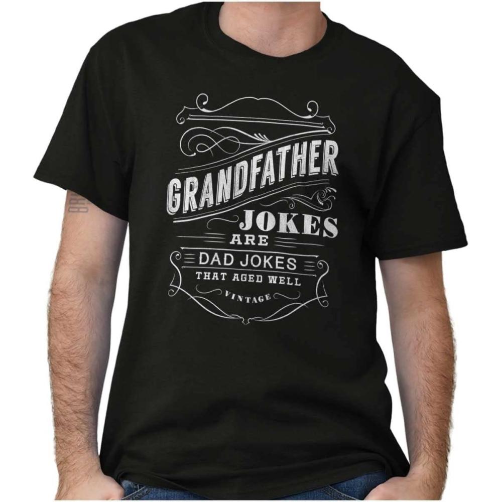 imageGrandfather Dad Jokes Funny Grandpa Mens Graphic T Shirt TeesBlack