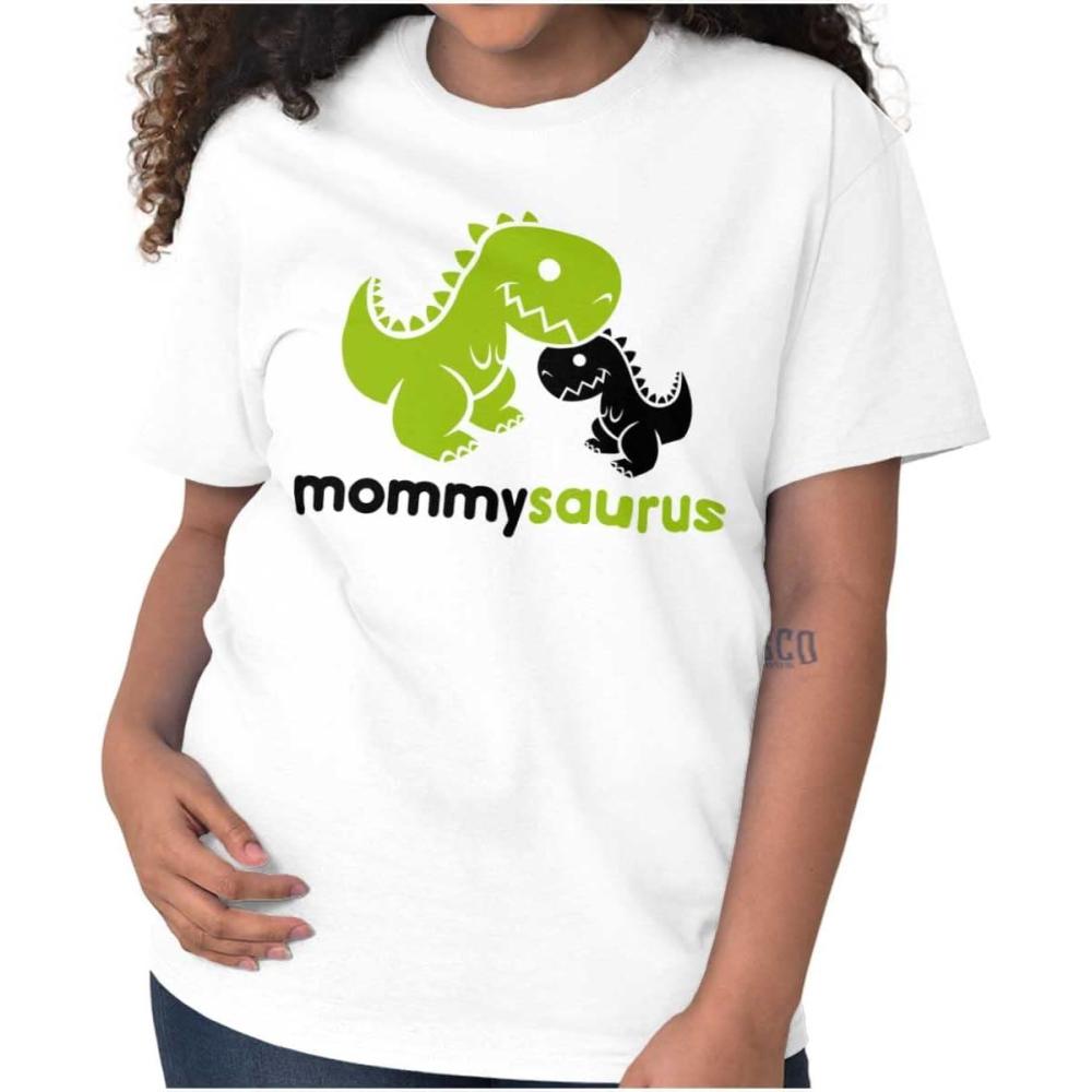 imageMommysaurus Cute Dinosaur Mothers Day Womens Graphic T Shirt TeesWhite