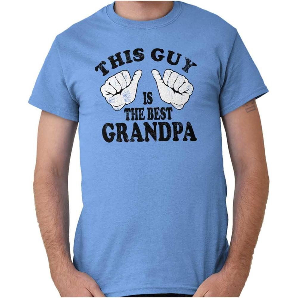 imageThis Guy Best Grandpa Grandfather Mens Graphic T Shirt TeesCarolina Blue