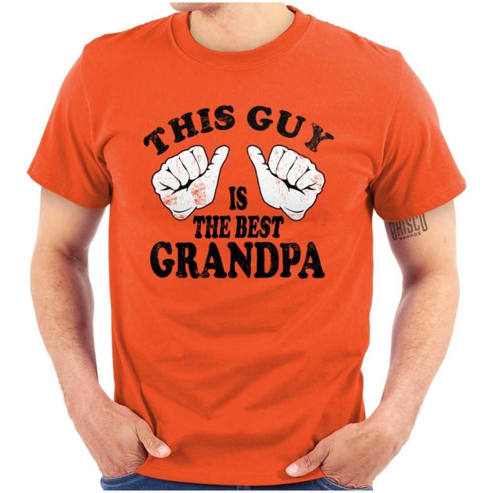 imageThis Guy Best Grandpa Grandfather Mens Graphic T Shirt TeesOrange