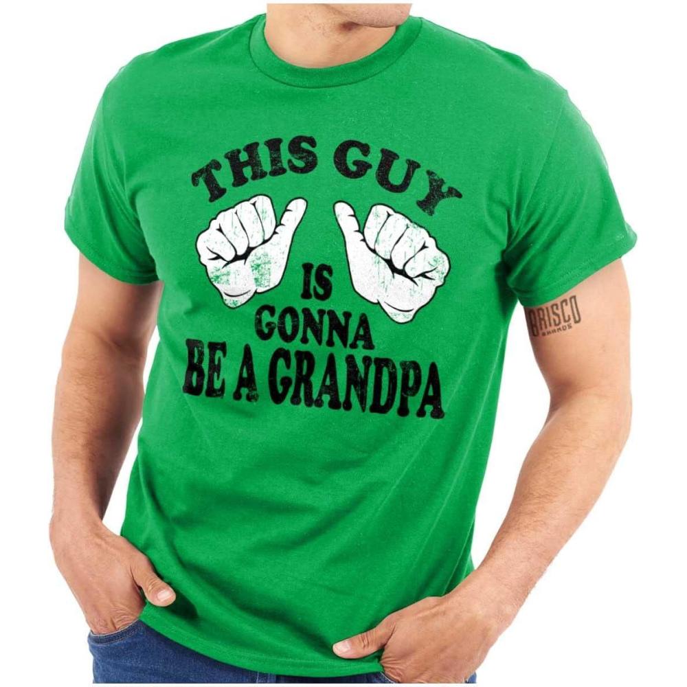 imageThis Guy Grandpa Baby Announcement Mens Graphic T Shirt TeesIrish Green