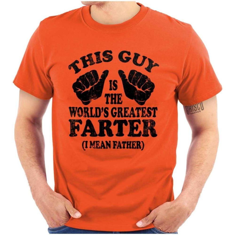 imageThis Guy Worlds Greatest Farter Funny Mens Graphic T Shirt TeesOrange