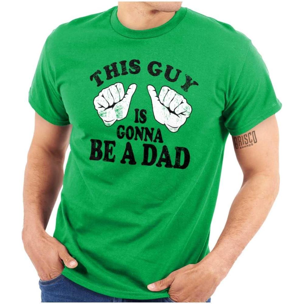 imageThis Guy is Gonna Be a Dad Expecting Mens Graphic T Shirt TeesIrish Green