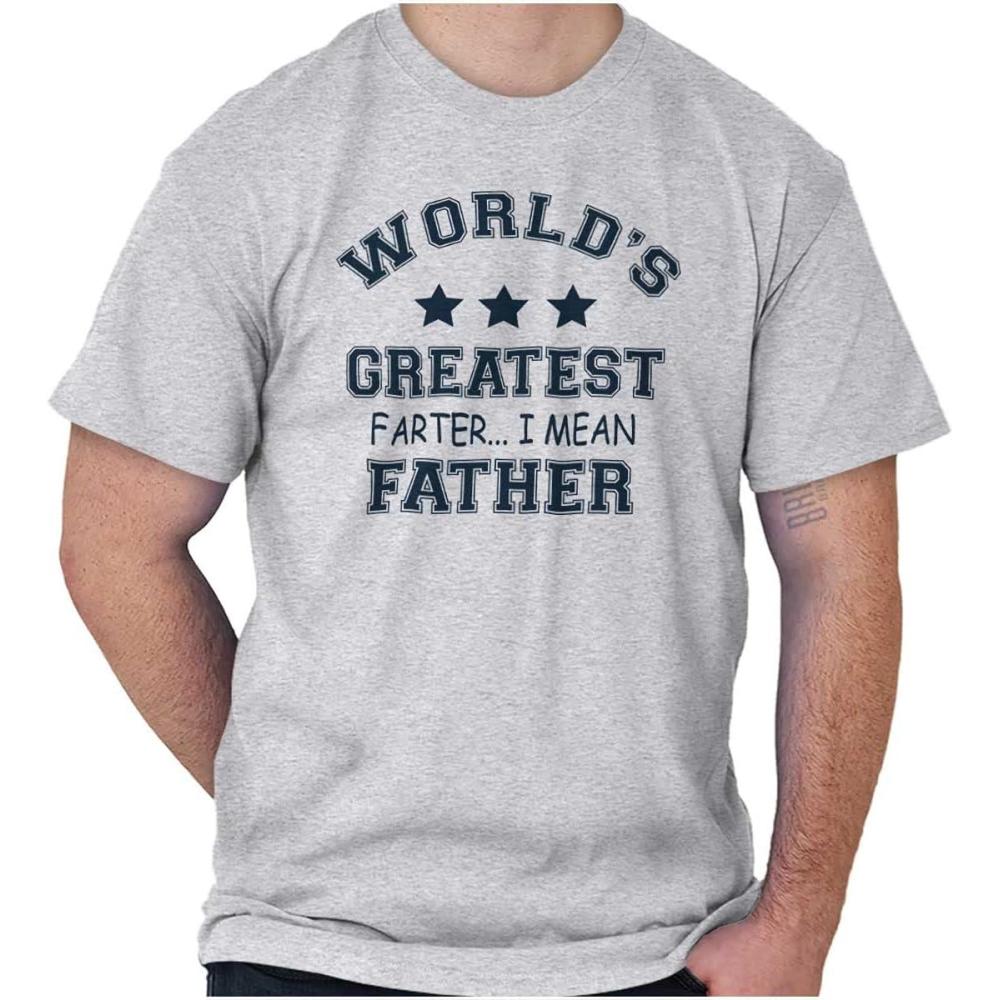 imageWorlds Greatest Farter Father Funny Mens Graphic T Shirt TeesAsh Grey