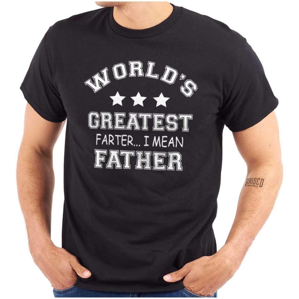 imageWorlds Greatest Farter Father Funny Mens Graphic T Shirt TeesBlack
