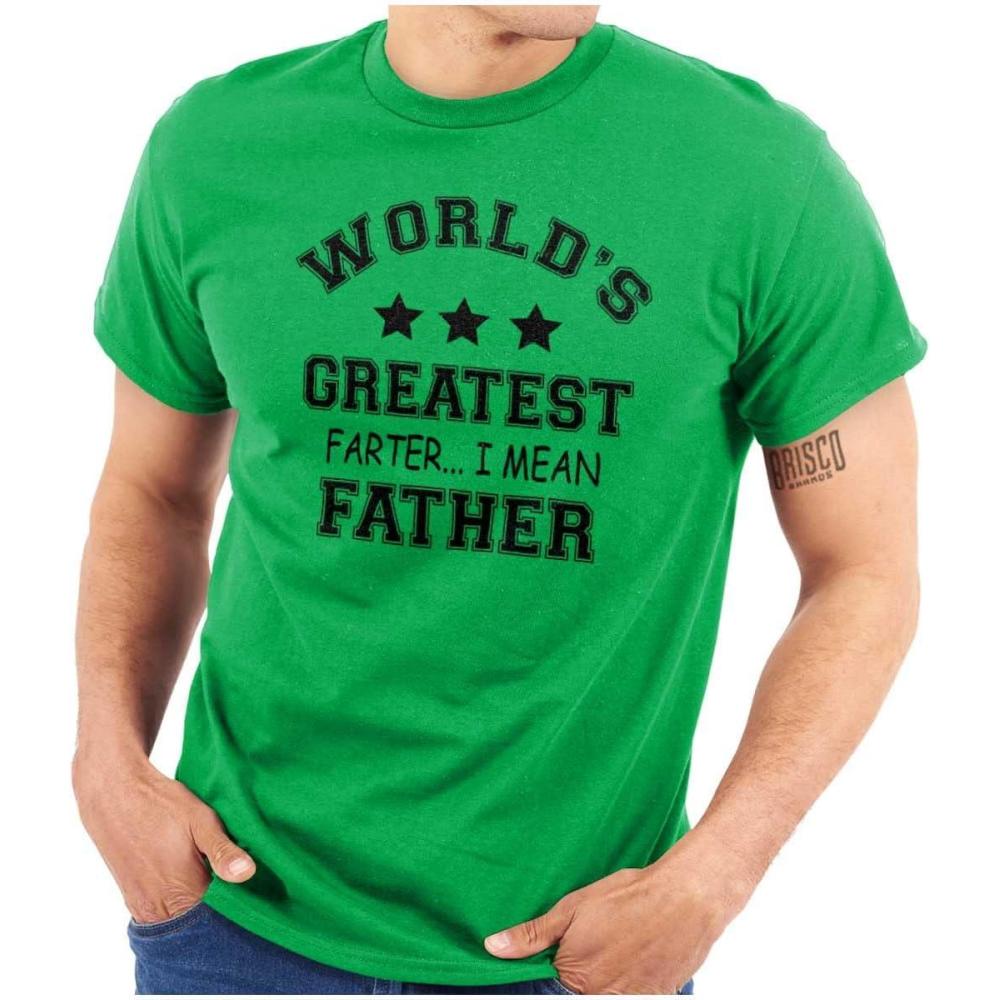 imageWorlds Greatest Farter Father Funny Mens Graphic T Shirt TeesIrish Green