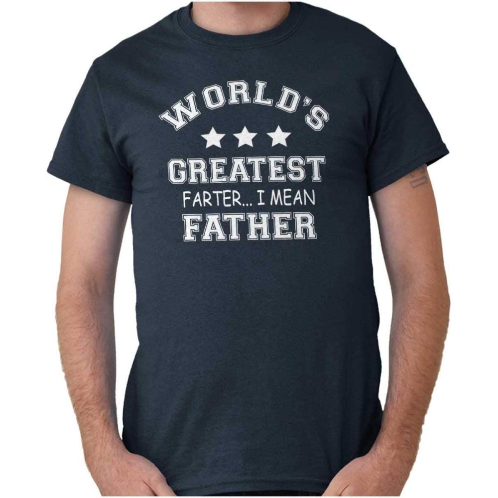 imageWorlds Greatest Farter Father Funny Mens Graphic T Shirt TeesNavy