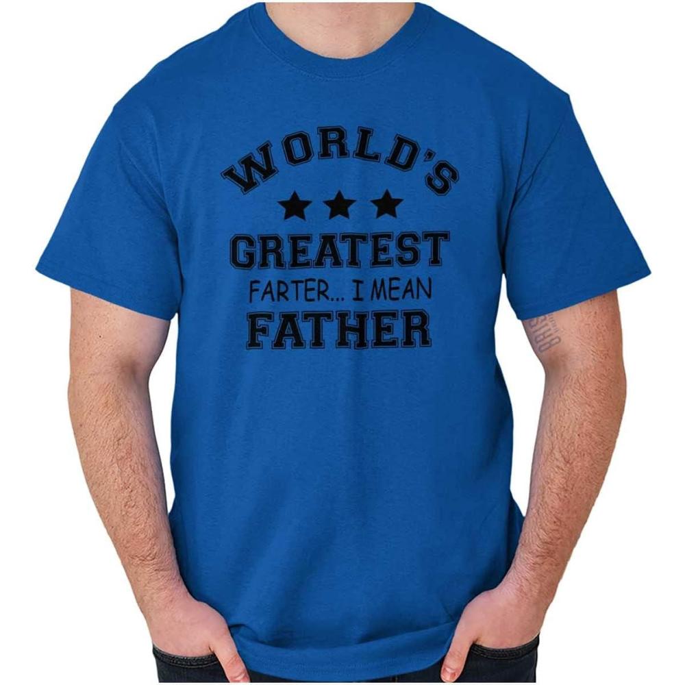 imageWorlds Greatest Farter Father Funny Mens Graphic T Shirt TeesRoyal
