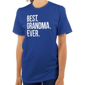 Brisco Brands Best Grandma Ever Nanna Gigi Nan Cute Womens Graphic T Shirt Tees(Royal)