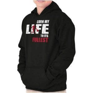 Brisco Brands Living Life Its Fullest Basketball Kids Hoodie Sweatshirt Boys