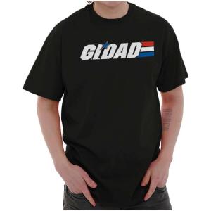 GI Dad Military Novelty Father’s Day Mens Graphic T Shirt Tees(Black)
