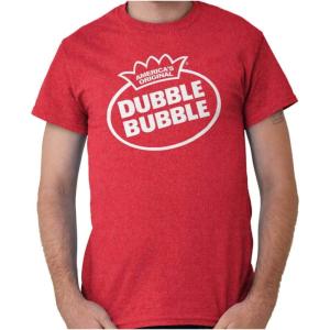 Original Dubble Bubble Brand Logo Graphic T Shirt Men or Women(Heather Red)