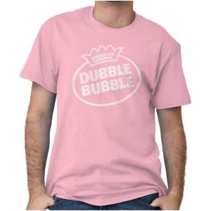Retro Dubble Bubble Vintage Classic Logo Graphic T Shirt Men or Women(Azalea)
