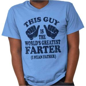 This Guy Worlds Greatest Farter Funny Mens Graphic T Shirt Tees(Carolina Blue)