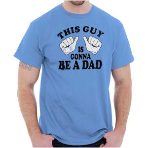 This Guy is Gonna Be a Dad Expecting Mens Graphic T Shirt Tees(Carolina Blue)