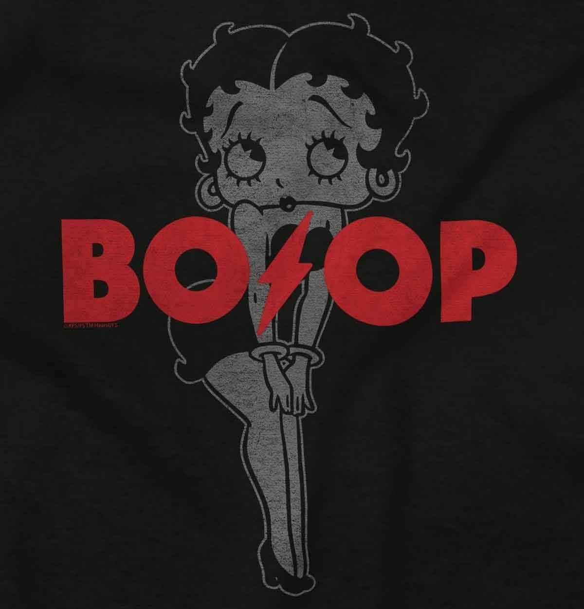 imageBrisco Brands Betty Boop Cartoon Lighting Strike Zip Hoodie Sweatshirt Women