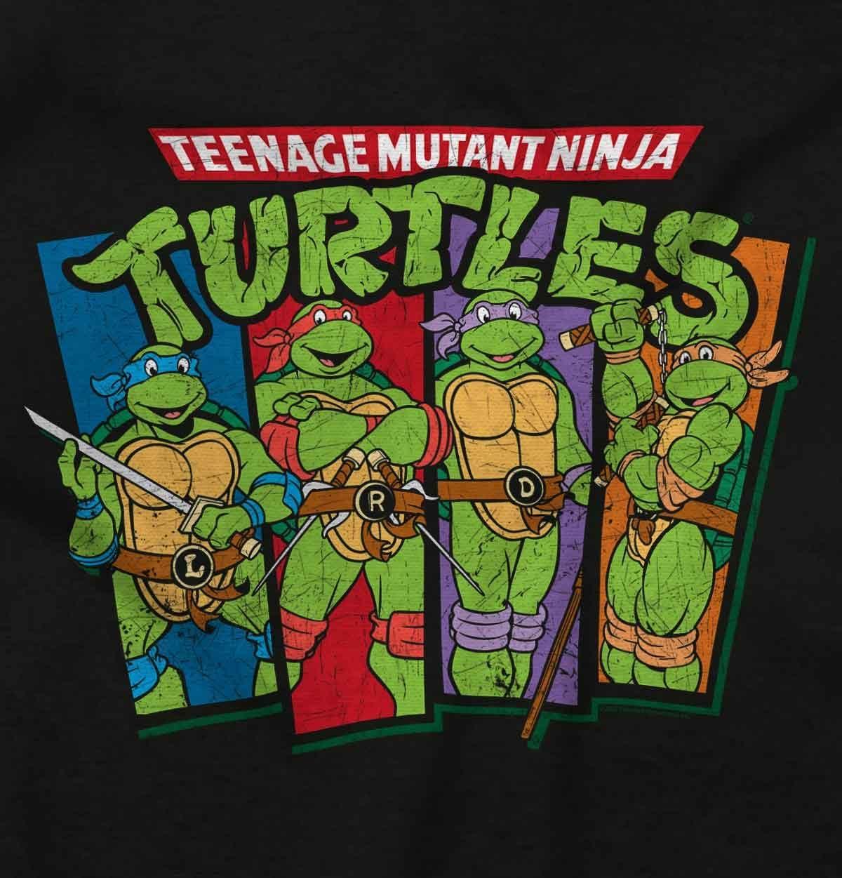 imageBrisco Brands Teenage Mutant Ninja Turtles Logo Baby Romper Boys or GirlsBlack