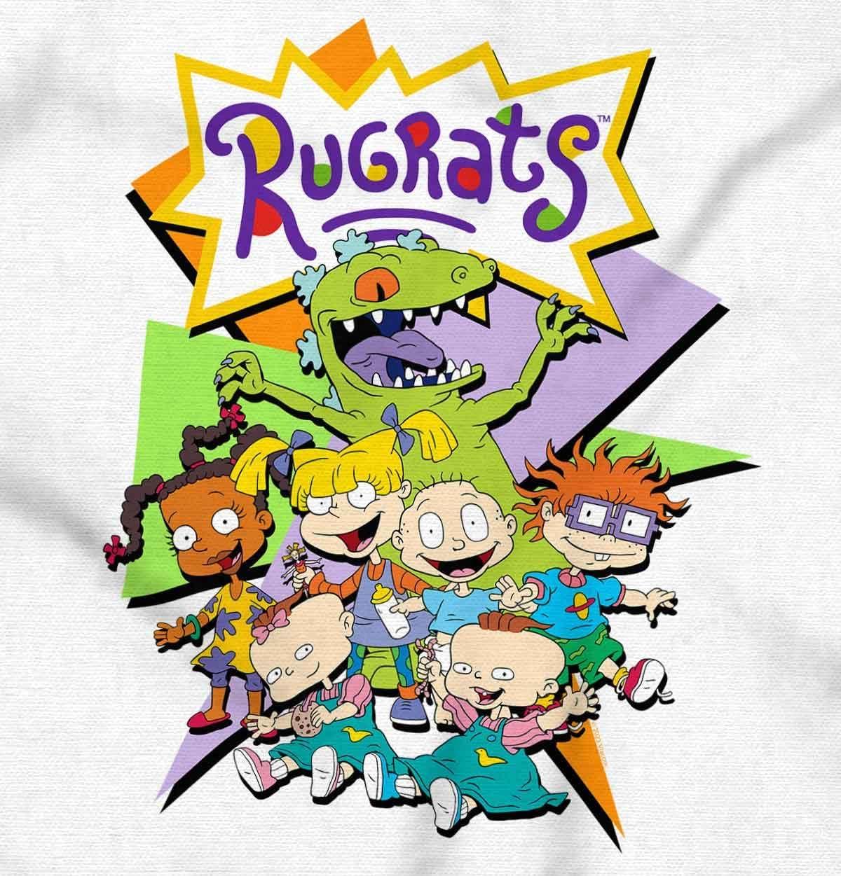 imageBrisco Brands Womens Maternity Rugrats Retro Cartoon Characters Pregnancy DressWhite