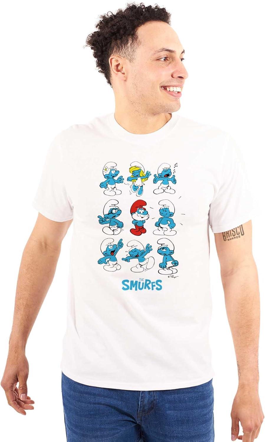 imageSmurfs Squad Papa Smurfette Cartoon Graphic T Shirt Men or WomenWhite