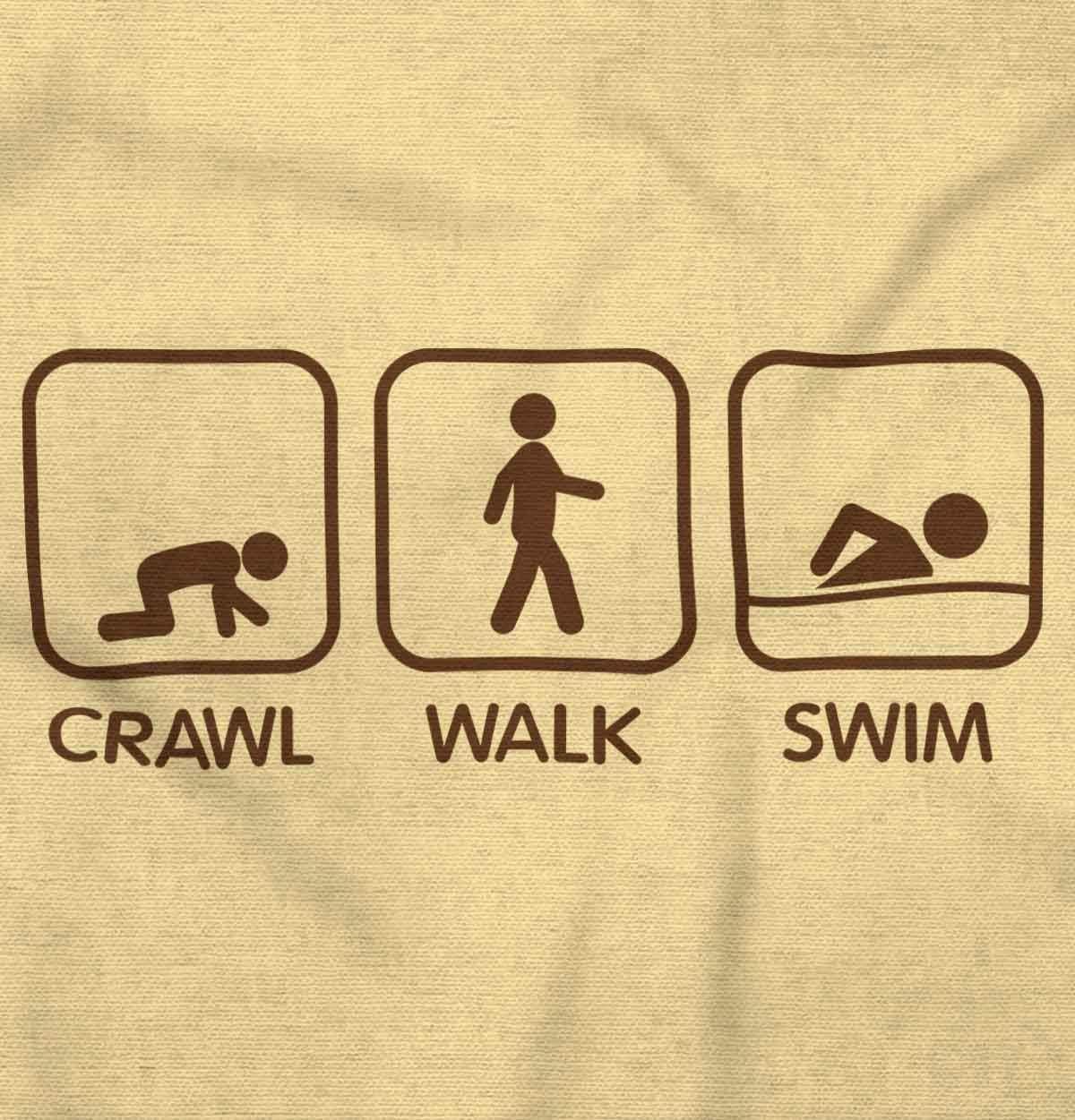 imageBrisco Brands Crawl Walk Swim Athletic Baby Romper Boys or GirlsBanana