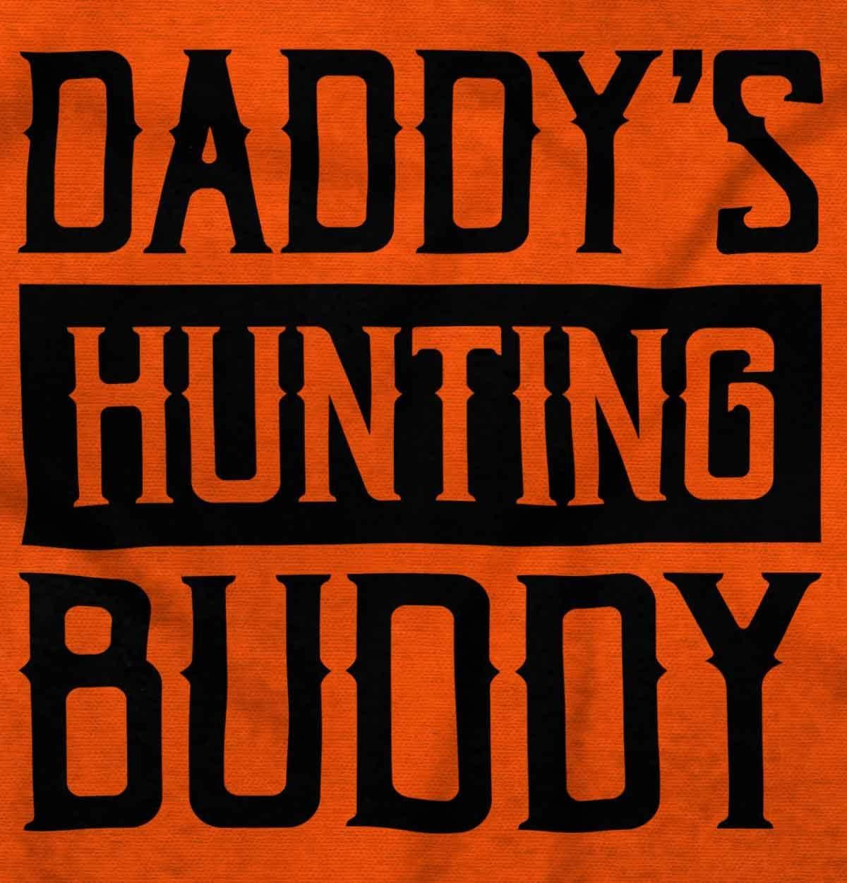 imageBrisco Brands Daddys Hunting Buddy Hunters Kiddo Baby Romper Boys or GirlsOrange