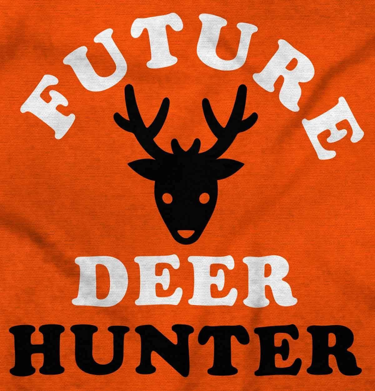 imageBrisco Brands Future Deer Hunter Buck Hunting Baby Bodysuit Jumper BoysOrange