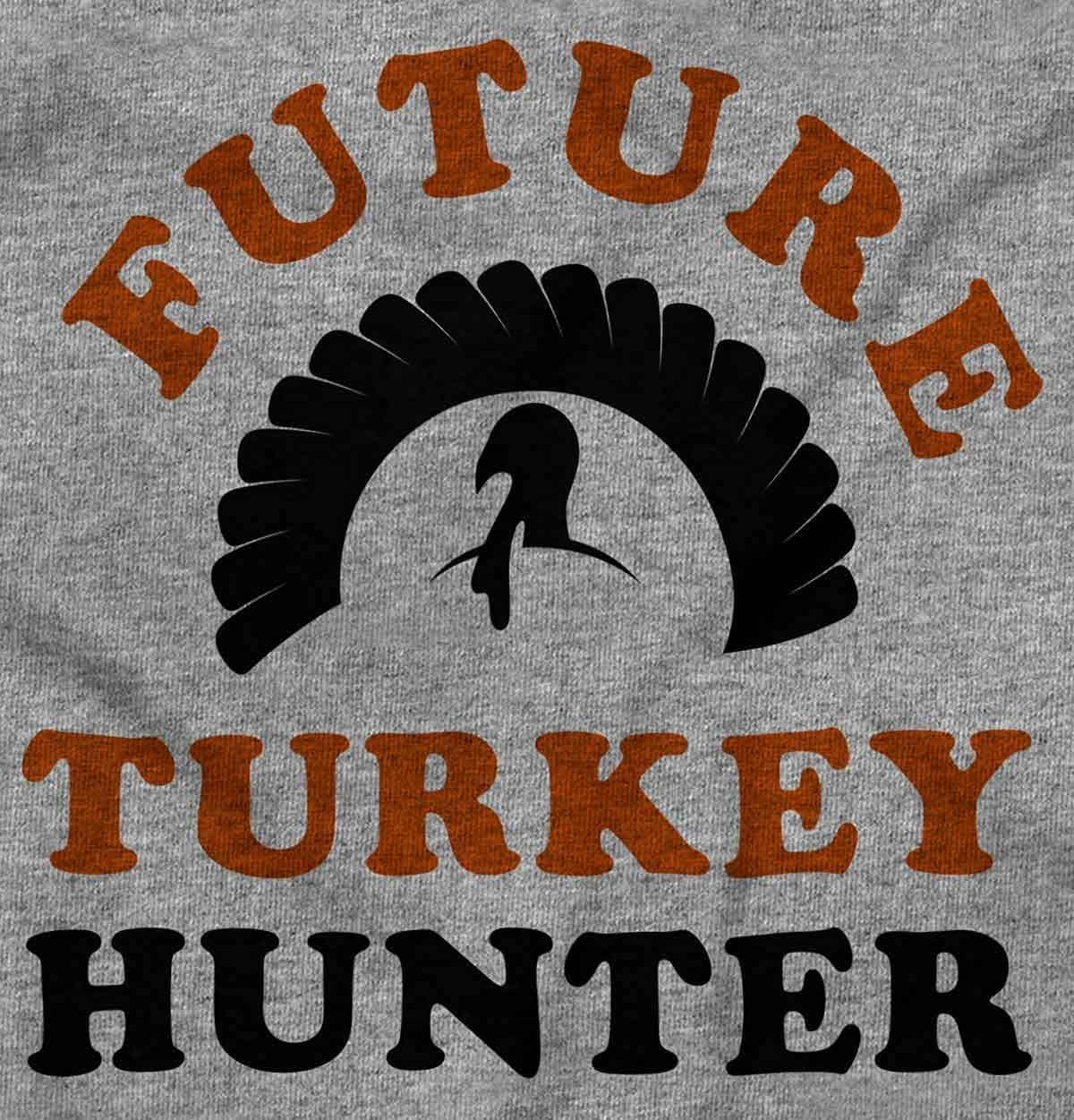 imageBrisco Brands Future Hunter Cute Hunting Family Baby Romper Boys or GirlsHeather