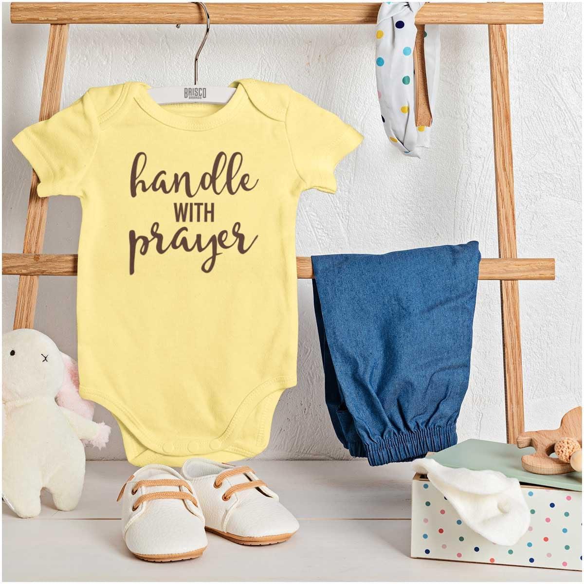 imageBrisco Brands Handle Prayer Christian Religious Baby Bodysuit Jumper GirlsBanana