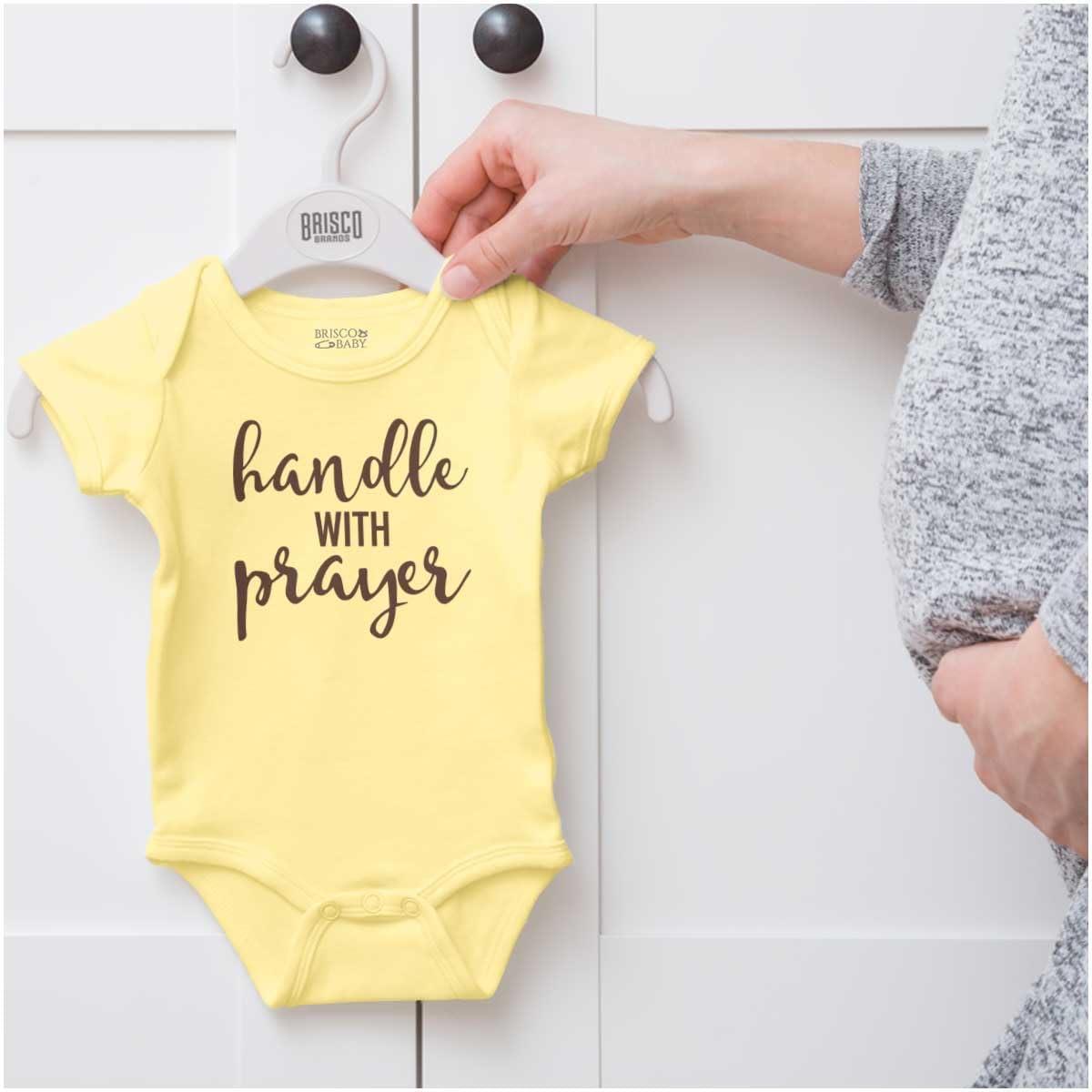 imageBrisco Brands Handle Prayer Christian Religious Baby Bodysuit Jumper GirlsBanana