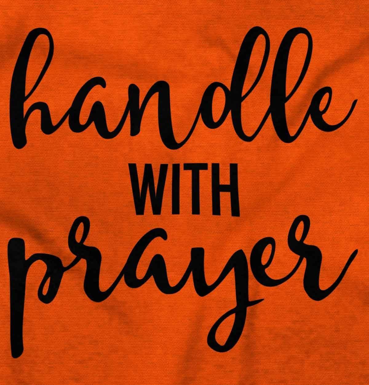 imageBrisco Brands Handle Prayer Christian Religious Baby Bodysuit Jumper GirlsOrange