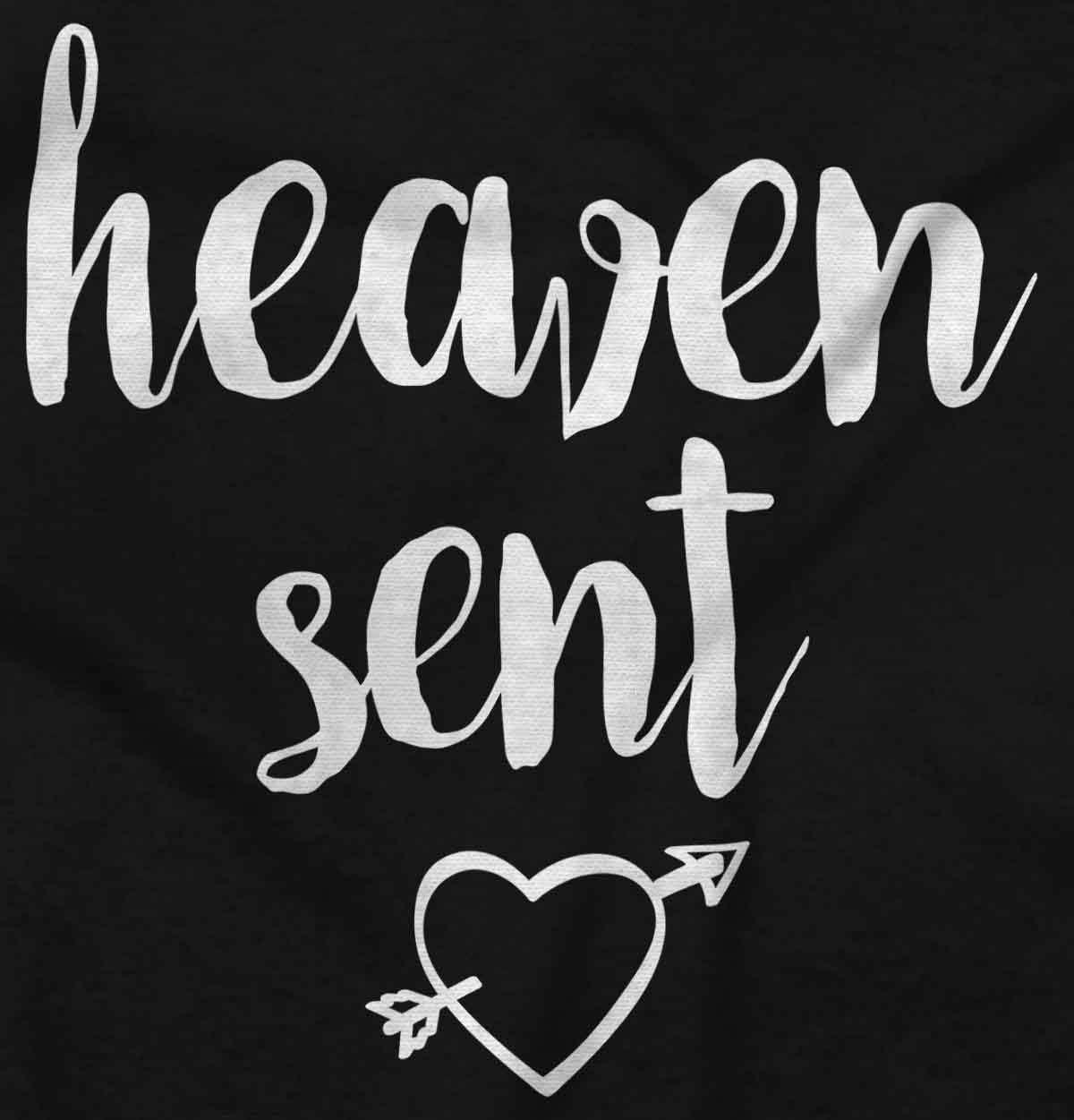 imageBrisco Brands Heaven Sent Christian Religious Baby Bodysuit Jumper GirlsBlack