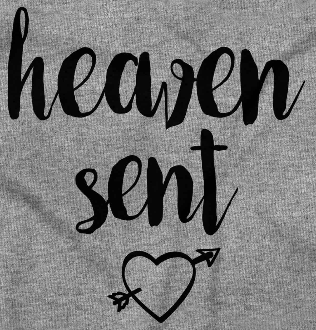 imageBrisco Brands Heaven Sent Christian Religious Baby Bodysuit Jumper GirlsHeather