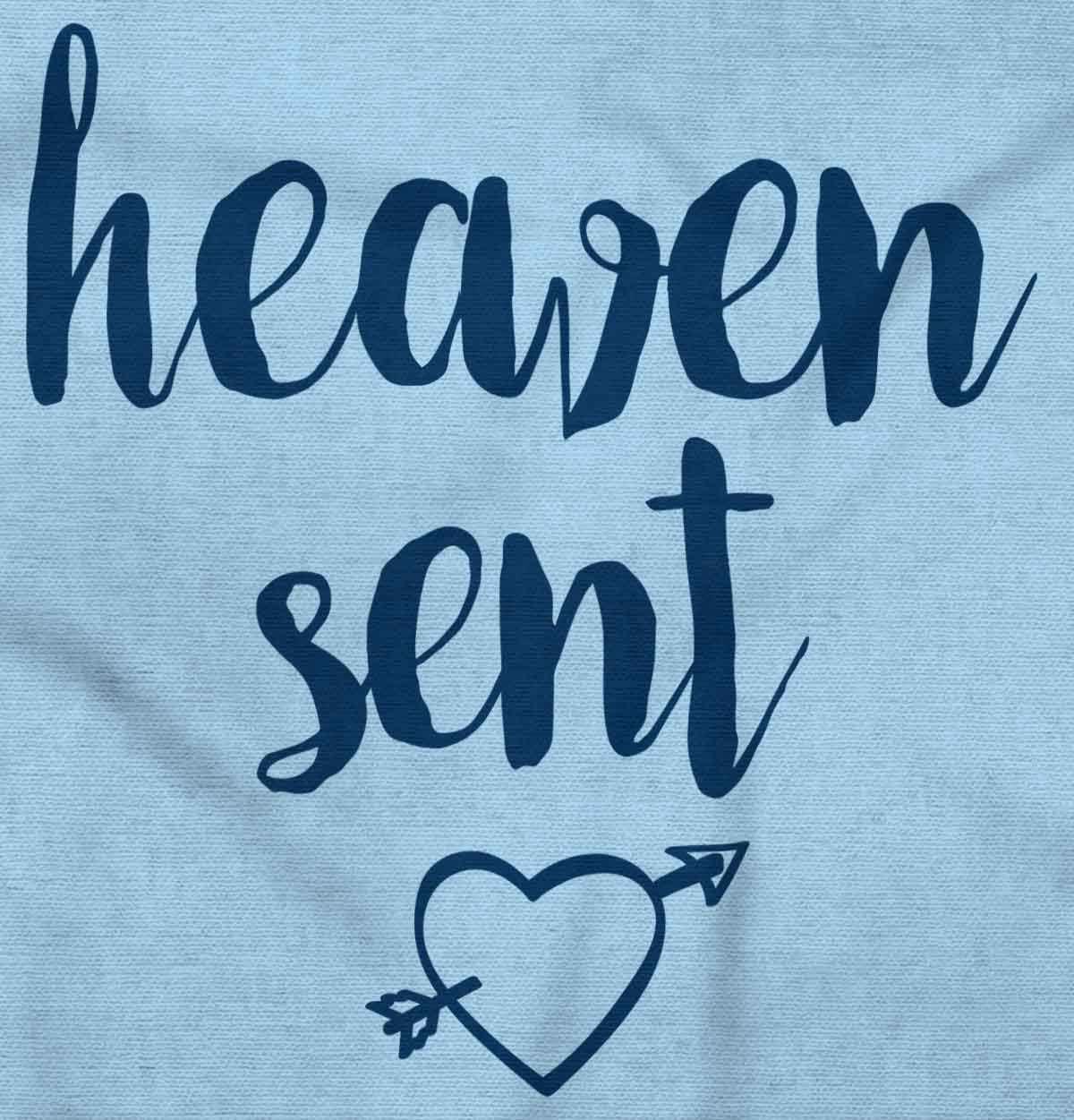 imageBrisco Brands Heaven Sent Christian Religious Baby Bodysuit Jumper GirlsLight Blue