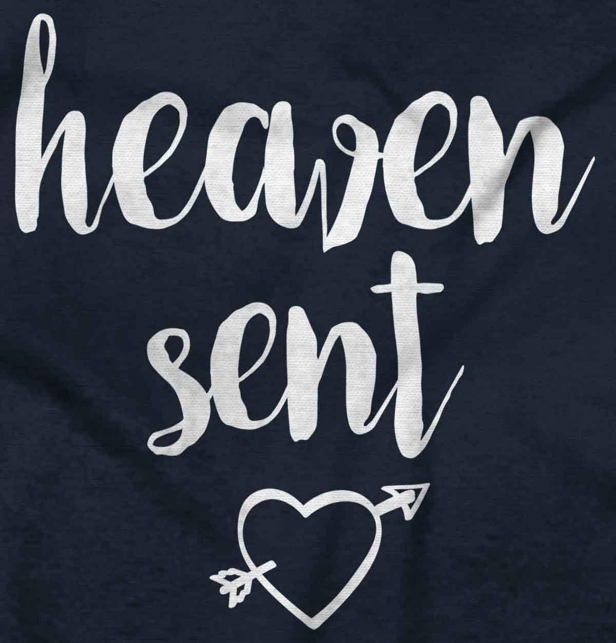 imageBrisco Brands Heaven Sent Christian Religious Baby Bodysuit Jumper GirlsNavy