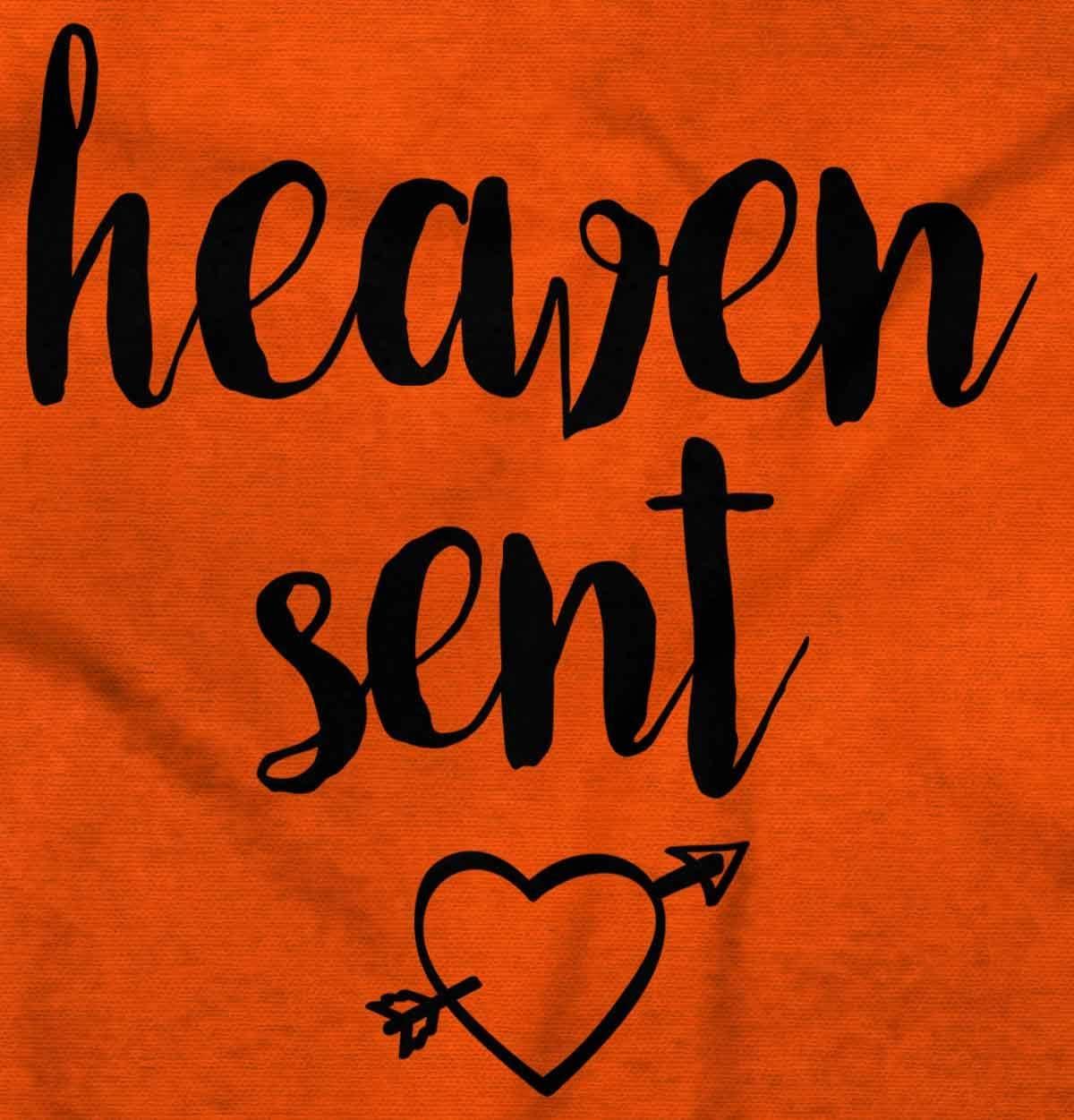 imageBrisco Brands Heaven Sent Christian Religious Baby Bodysuit Jumper GirlsOrange