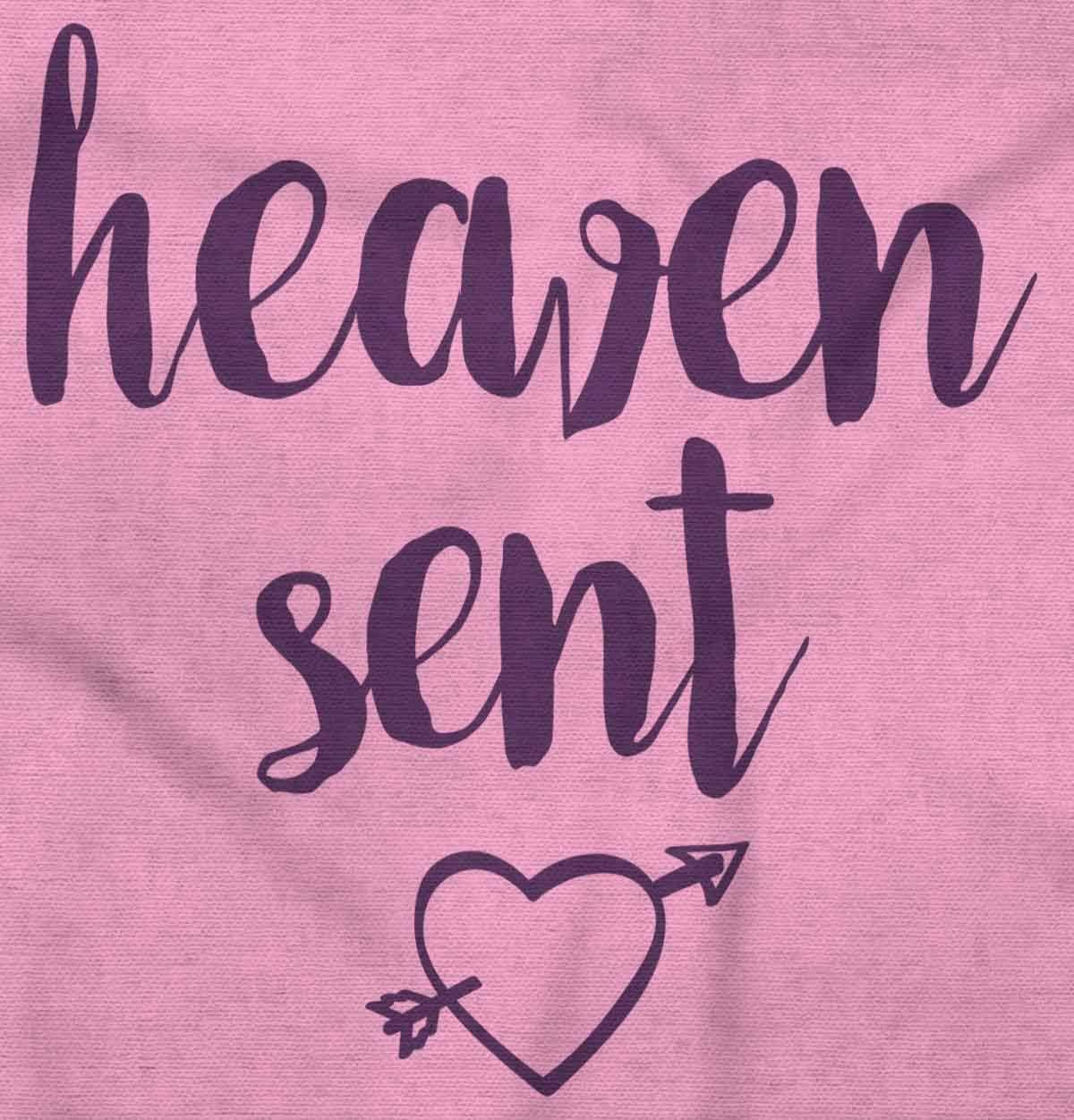 imageBrisco Brands Heaven Sent Christian Religious Baby Bodysuit Jumper GirlsPink
