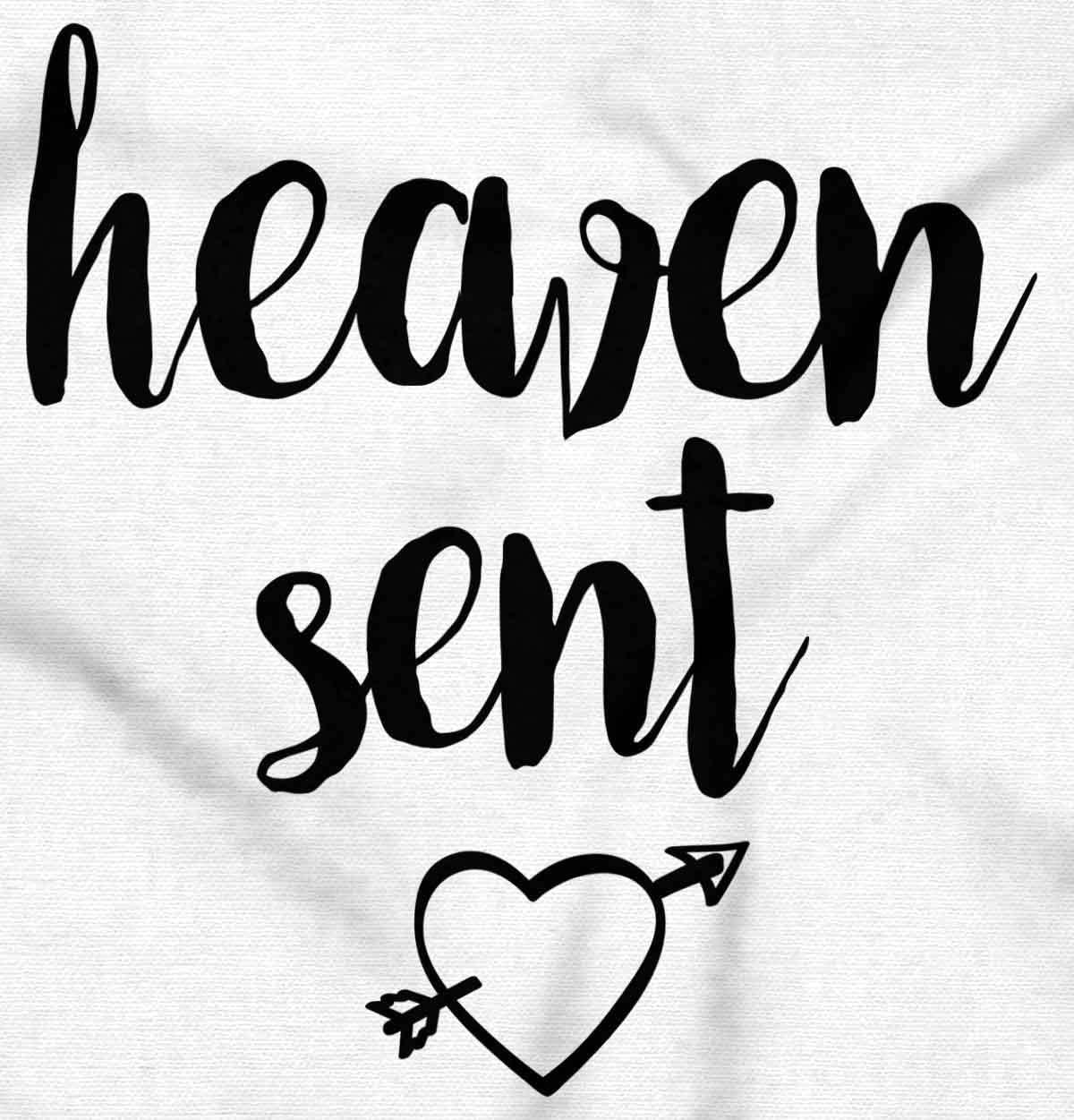 imageBrisco Brands Heaven Sent Christian Religious Baby Bodysuit Jumper GirlsWhite
