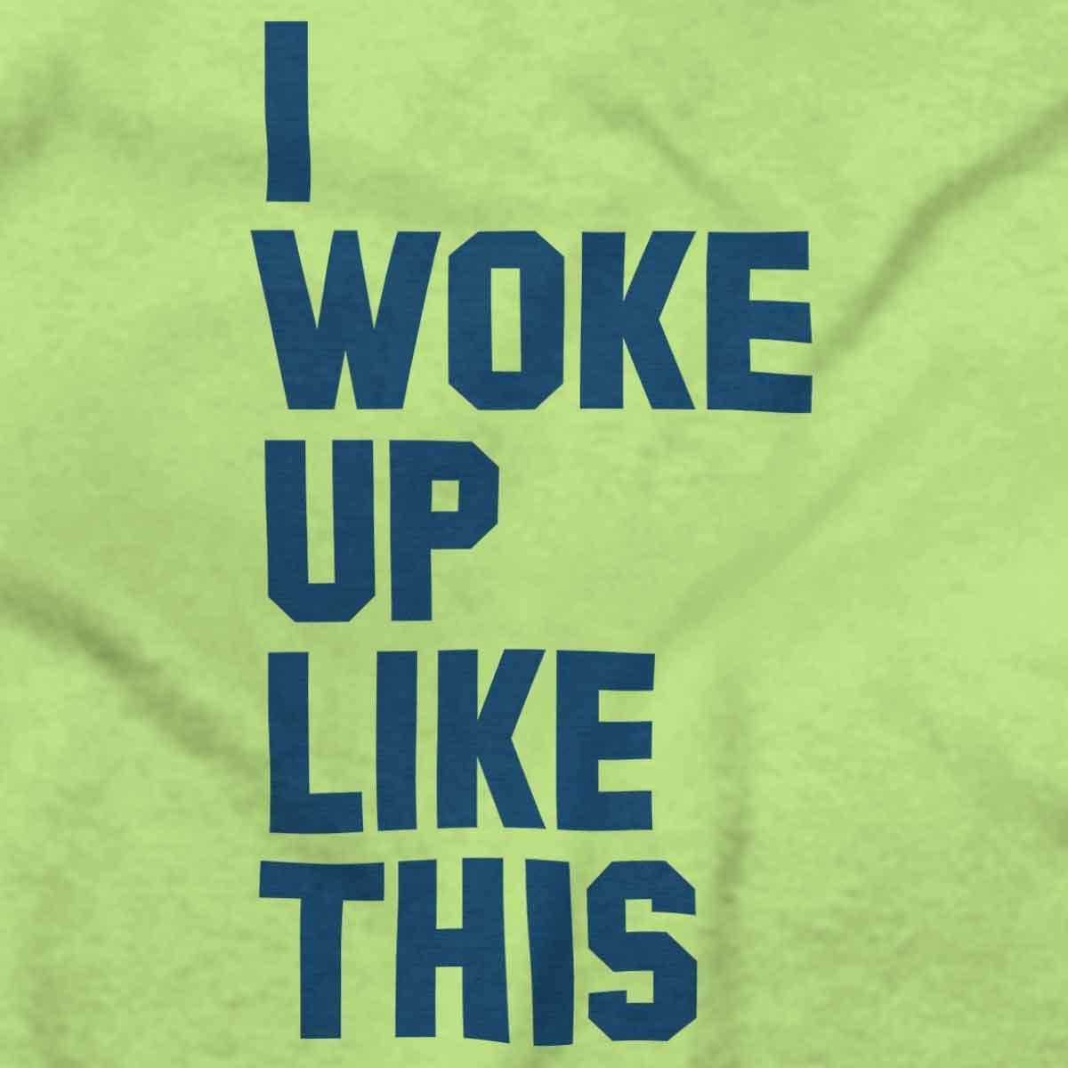 imageBrisco Brands I Woke Up Like This Sleepy Naptime Baby Romper Boys or GirlsKey Lime