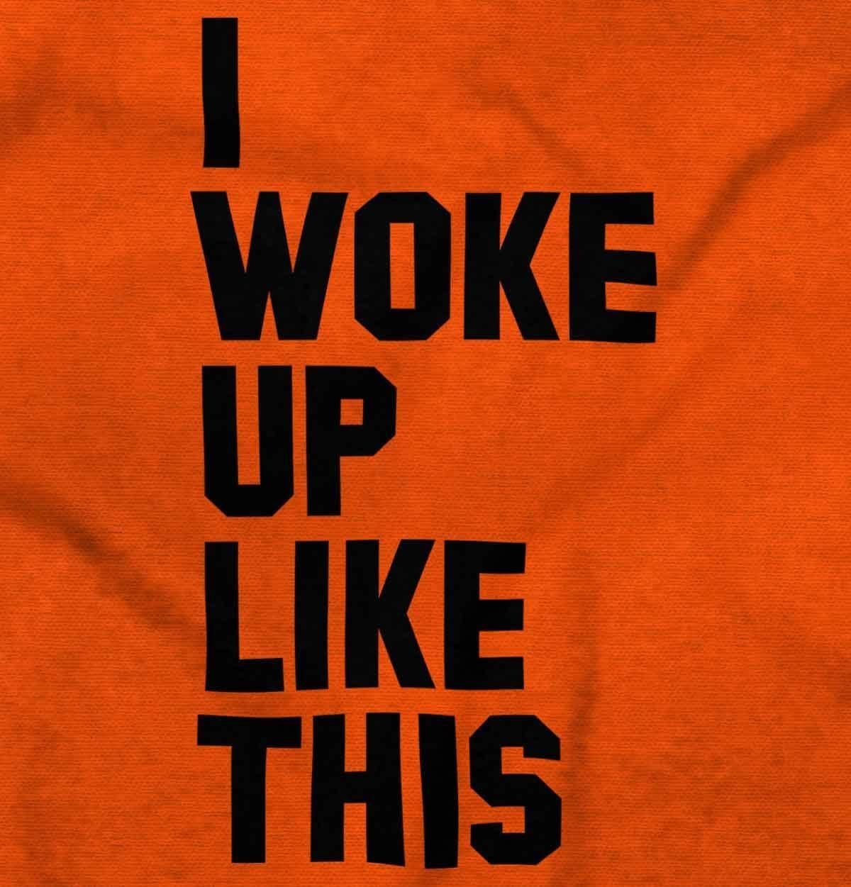 imageBrisco Brands I Woke Up Like This Sleepy Naptime Baby Romper Boys or GirlsOrange