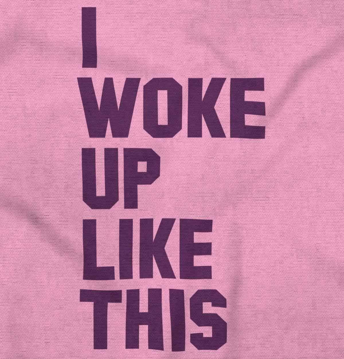 imageBrisco Brands I Woke Up Like This Sleepy Naptime Baby Romper Boys or GirlsPink