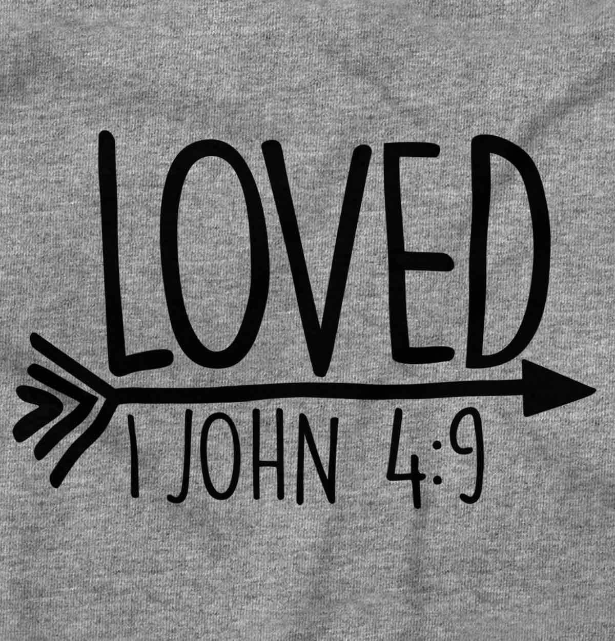 imageBrisco Brands Loved John 49 Christian Arrow Baby Bodysuit Jumper GirlsHeather