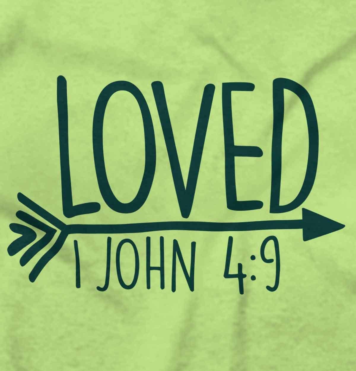 imageBrisco Brands Loved John 49 Christian Arrow Baby Bodysuit Jumper GirlsKey Lime