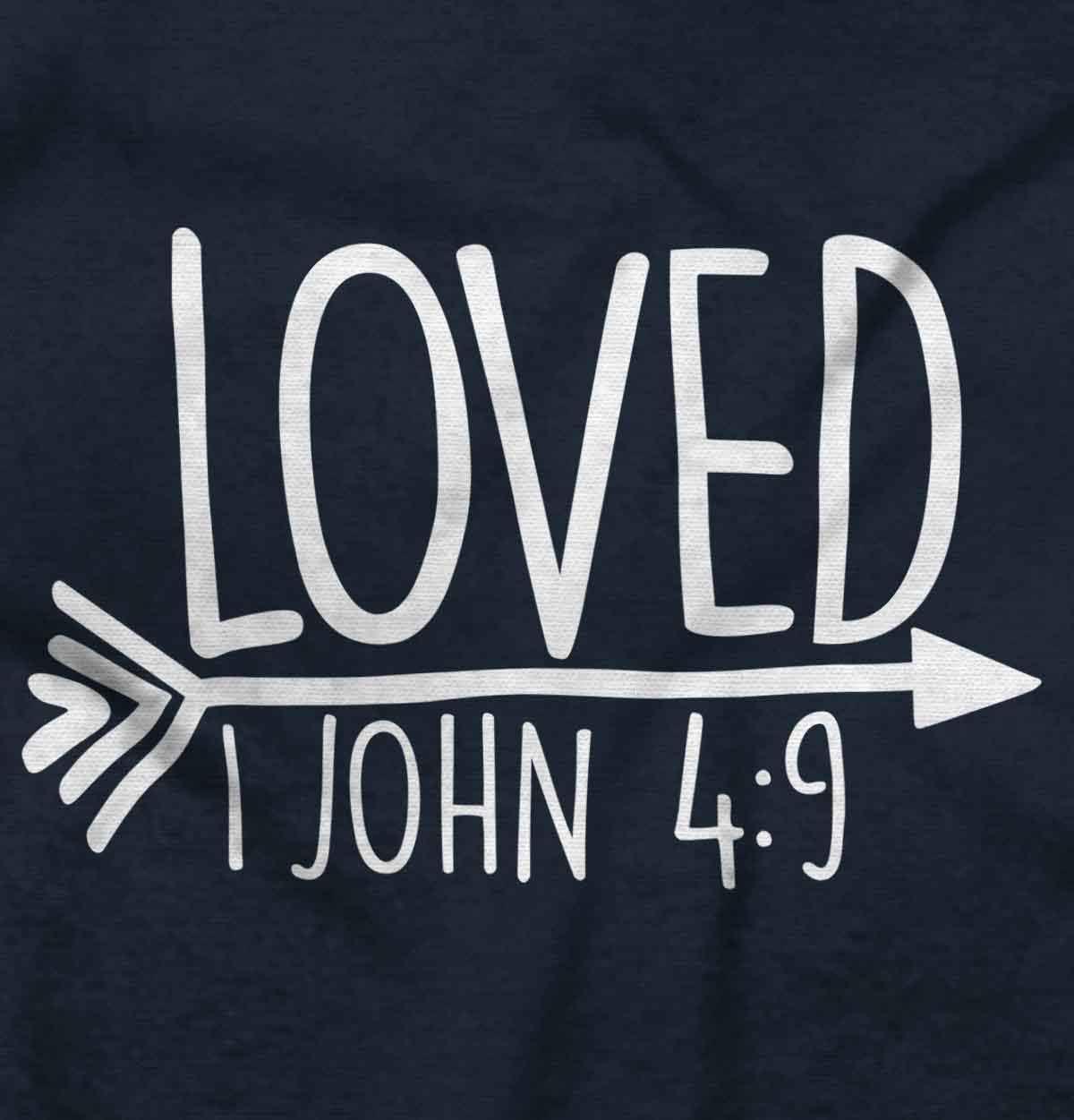 imageBrisco Brands Loved John 49 Christian Arrow Baby Bodysuit Jumper GirlsNavy